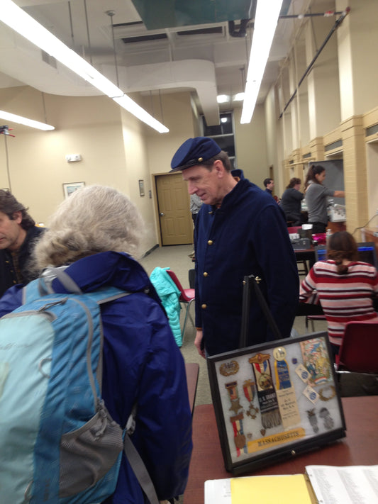 2017:  Jewelry made for the Civil War, with Frank Cook, at the Winter Night Festival.