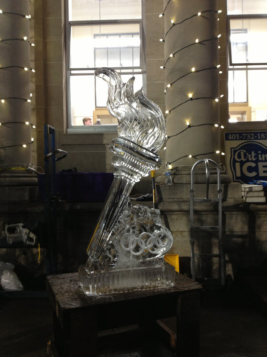 2017 Ice carving for the Olympics, at the Winter Night Festival